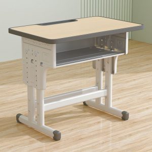 "Adaptable Height Rainproof Engineered Wood Kids Computer Desk in Rose/Light Blue/Unfinished Color with Storage and Shelf"