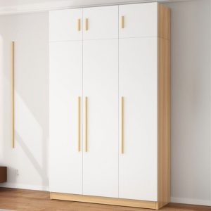 "Children Armoire Shelf Clothing Rod Door Particle Board Wood"
